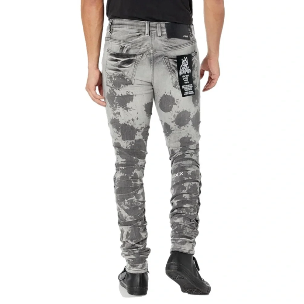 NWT $299 MSRP Men’s Cult of Individuality Silas Punk Super Skinny Jeans 44x32